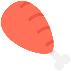 
Leg Piece Flat vector Icon
