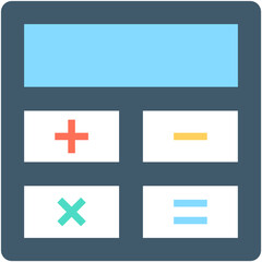 
Calculator Flat Vector Icon
