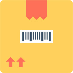 
Delivery Box Flat Vector Icon

