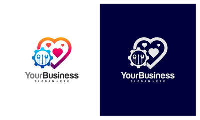 Love Mechanic logo vector template, Creative Mechanic logo design concepts