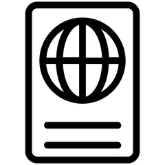 
Passport Flat Vector Icon
