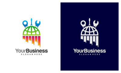 Stats Mechanic logo vector template, Creative Mechanic logo design concepts