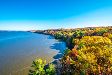 Starved Rock State Park view in Illinois of USA
