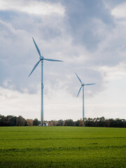 wind turbine in the field