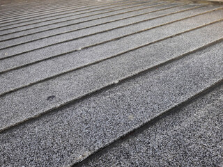 Abstract stairs in black and white, abstract steps, stairs in the city, granite stairs, often stone...