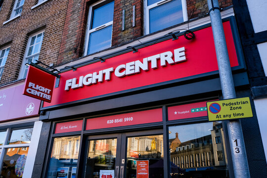 Flight Centre Travel Agency Store Closed To Customers During COVID-19