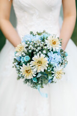 Close up of a wedding bouquet