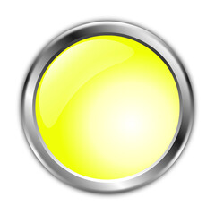 3d yellow button graphics