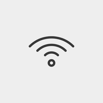 Wifi icon isolated on background. Wireless symbol modern, simple, vector, icon for website design, mobile app, ui. Vector Illustration