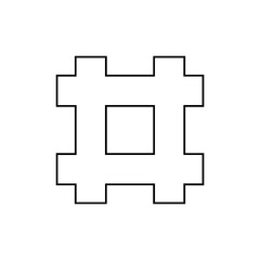 井筒紋・陰平井筒（かげひらいづつ）