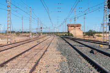 Fototapeta na wymiar railway line in southern Spain
