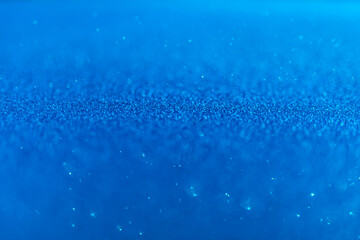 water drops on blue background