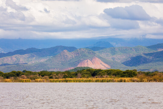 big Chamo Lake, landscape in the Southern Nations, Nationalities, and Peoples Region of southern Ethiopia. Africa Wilderness