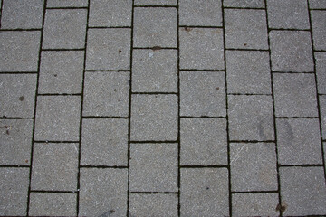 Pflastersteine hintergrund graue Strasse fugen