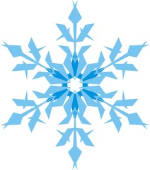 Fantasy snowflake vector illustration. CMYK colors eps file.