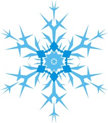 Fantasy snowflake vector illustration. CMYK colors eps file.