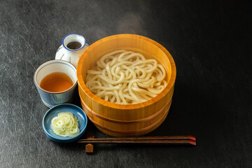 手打ちうどん　homemade noodles of Japan(udon)