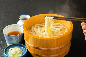 手打ちうどん　homemade noodles of Japan(udon)