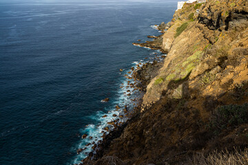 View of the rocky coastline at Garachico, Tenerife