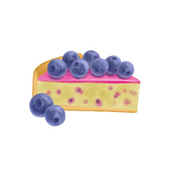 drawing piece of cheesecake