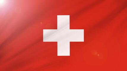 The national flag of Switzerland. August, 01- National Day of Switzerland. Alliance against the Holy Roman Empire in 1291.