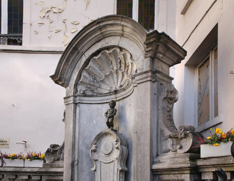 Manneken Pis in Brussels. Belgium