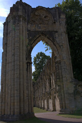 Fototapeta na wymiar ruins of an ancient English church 