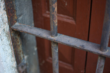 Altes Fenster Gitter Eisen Mittelalter