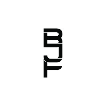 bjf letter original monogram logo design
