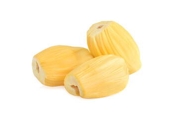 Ripe jackfruit isolated on white background