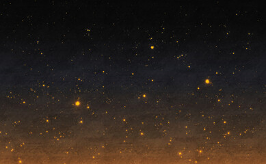 舞い散る火の粉と夜の抽象的な背景イメージ素材