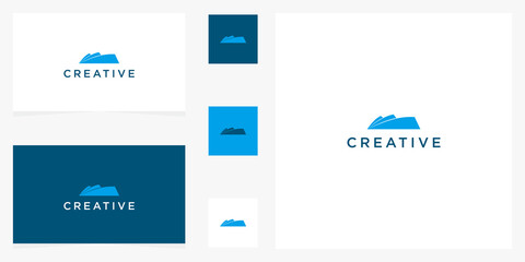 creative ship icon template sea