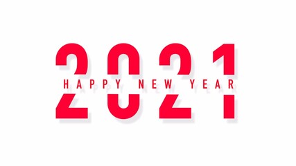 2021 Background Text in Happy New Year Holiday