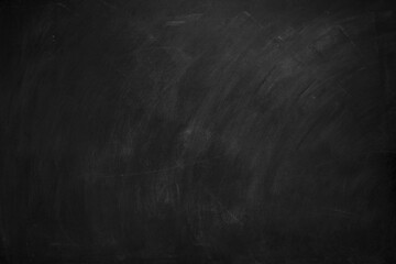 Abstract texture of chalk rubbed out on green blackboard or chalkboard background. School education, dark wall backdrop or learning concept.