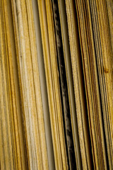 Cloth books in hardcover. Close-up of old books