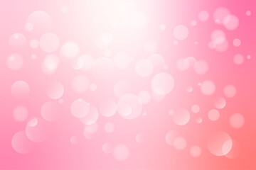 Pink Bokeh Background. Wedding And Valentiines Wallpaper. Vector Illustration