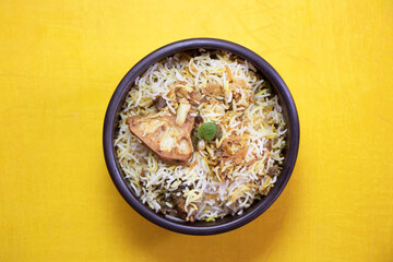 jackfruit or kathal biryani recipe served in a Bowl