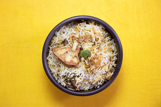 Jackfruit Or Kathal Biryani Recipe Served In A Bowl