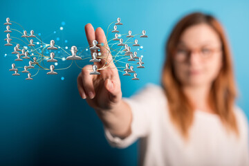 hierarchy connection team group digital