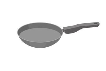 pot and  pan kitchen isolated on white background. Kitchen utensils, dishes.