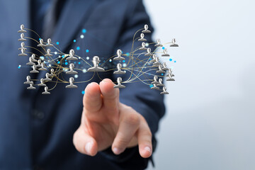 hierarchy connection team group digital