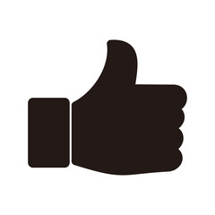 Hand Thumbs Up Icon Vector Illustration Sign
