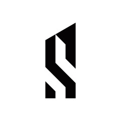 s initial building logo design vector graphic idea creative
