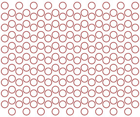 Red polka dots  pattern, colorful background - vector abstract background