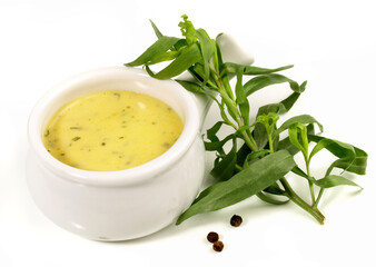 Sauce Bearnaise on white Background - Isolated