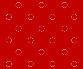 Red polka dots  pattern, colorful background - vector abstract background