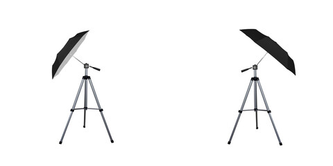 Black umbrella reflectors for speedlight.