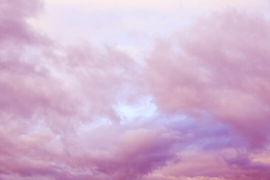 Abstract Pastel Pink Clouds Background