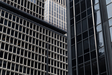 Background of Modern Office Buildings in Midtown Manhattan of New York City