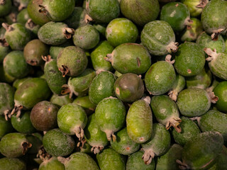 Feijoa are in the basket